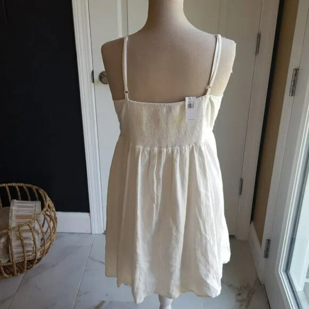 NWT! LINEN Blend TIE FRONT SUNDRESS SZ L - Picture 4 of 5